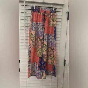 THML Patchwork Wide Leg Pants Small